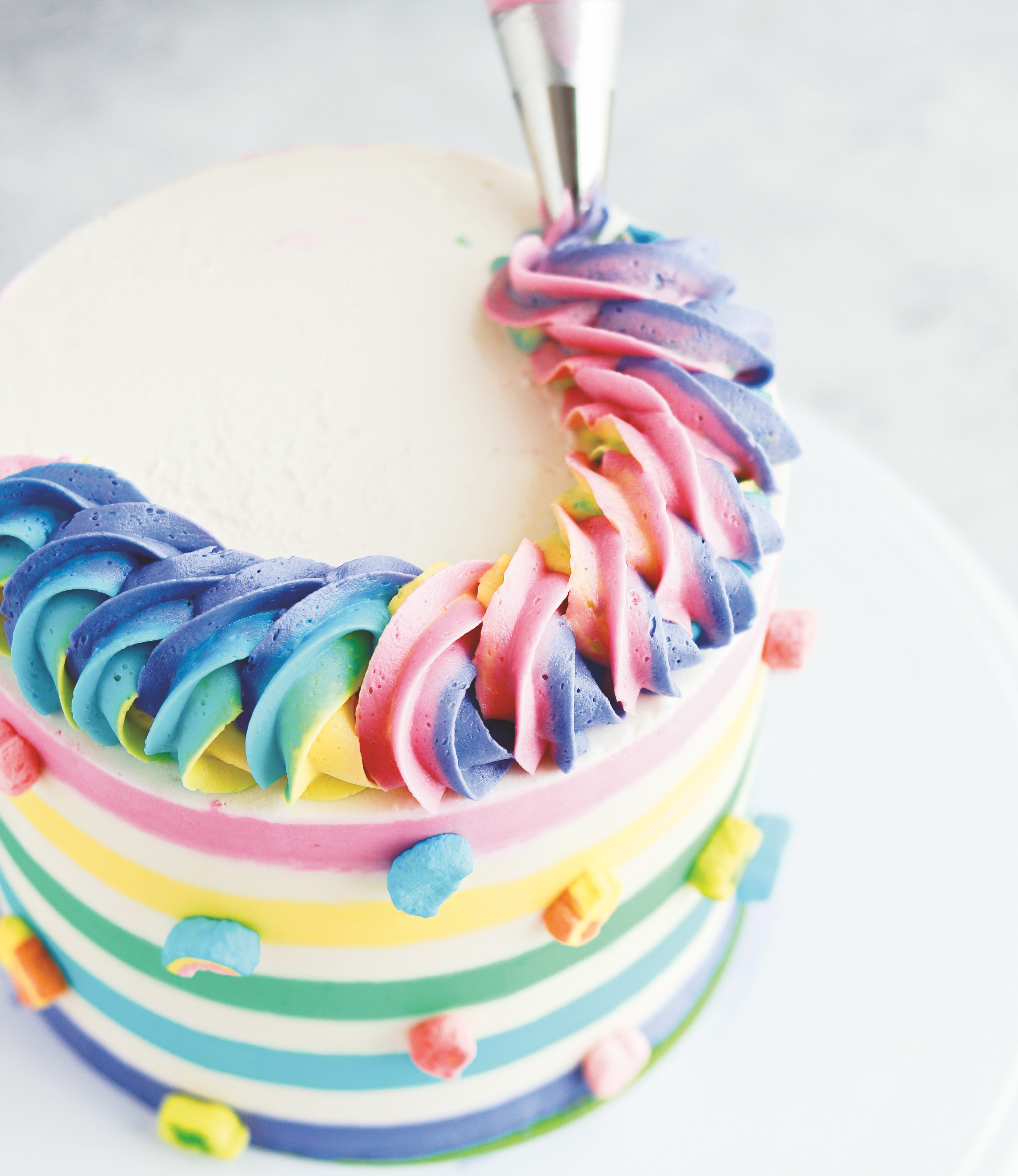 rope border cake